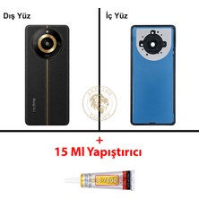 Arsking Oppo Kapak Yapıştırıcı Realme 11 Pro Plus Siyah Yapıştırıcı B-7000 Yapıştırıcı Arka Kapak Arka Cam Batarya Kapağı Lazer Kesim Kapak Pil Kapağı Back Cover