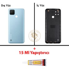 Arsking Oppo Kapak Yapıştırıcı Realme C25Y Mavi Yapıştırıcı B-7000 Yapıştırıcı Arka Kapak Arka Cam Batarya Kapağı Lazer Kesim Kapak Pil Kapağı Back Cover