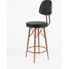 Kalafika Has Elit Bar Sandalyesi - 65 cm , 90 ile 100 cm Arası Olan Ada & Masalara Uygundur — Varyant Kahverengi