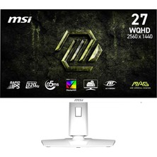 Mey İthalat Msı 27 Mag 274QRFW X32, Gaming Monitör, Wqhd, 16:9, Flat, Rapid Ips, 320Hz, 0.5ms (Min.), Freesync Premium, Pivot, Beyaz