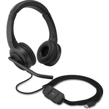 Mey İthalat Kensington H1000 Usb-C Kulak Üstü Kulaklık, Ultra Rahat Hd Ses Kulaklığı, Mikrofon ve Kablolu Profesyonel Kulaklık, Gürültü Azaltmalı, Led'ler ve 40 mm Sürücüler, Tak ve Çalıştır (K83450WW)
