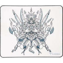 Mey İthalat Klasse Blitz Speed Series 480X400X4 mm E-Sports Gaming Oyuncu Mouse Pad (G-Bear White)