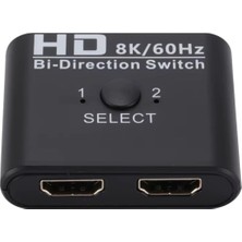 Mey İthalat Lunatic 1544 8k 60Hz HDMI Splitter Switch Bi-Directional Çift Yönlü Çevirici Çoklayıcı 1 Giriş › 2 Çıkış Veya 2 Giriş › 1 Çıkış 24BIT, 30BIT, 36BIT Derin Renk Desteği