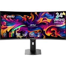 Mey İthalat Msı 34 Mpg 341CQR Qd-Oled X36, Gaming Monitör, Uwqhd, 21:9, Curve, Qd-Oled, 360Hz, 0.03MS, Adaptive-Sync