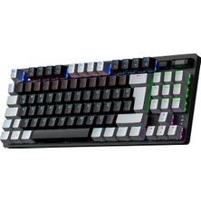 Mey İthalat Game Power Eva 5 60M Mekanik Red Switch Türkçe Q 88 Tuş USB Gaming Klavye - 3 Yıl Garantili
