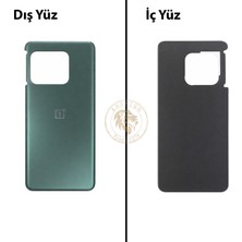 Arsking One Plus One Plus 10 Pro Yeşil Arka Kapak Arka Cam Batarya Kapağı Lazer Kesim Kapak Pil Kapağı Back Cover