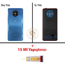 Arsking One Plus Yapıştırıcı One Plus 7t Mavi Yapıştırıcı B-7000 Yapıştırıcı Arka Kapak Arka Cam Batarya Kapağı Lazer Kesim Kapak Pil Kapağı Back Cover