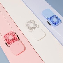 Mey İthalat Taşınabilir Boyun Fanı, USB Şarjlı, Ayarlanabilir Hızlı, 3 Renk Seçeneği (Asorti)