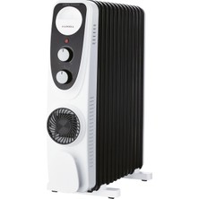 Mey İthalat Luxell LUX13-FP-BW 13 Dilim Siyah Beyaz 2900 W Yağlı Radyatör