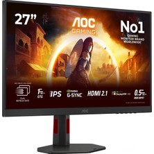 Mey İthalat Aoc U27G4R 320 HZ/160 Hz 0,3ms/0,5ms 4K HDR10 Yükseklik Ayarlı Pivot Fast IPS Oyuncu Monitörü