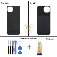 Arsking Reeder Vida Seti + Yapıştırıcı S23 Max Pro Siyah Yapıştırıcı B-7000 Yapıştırıcı Vida Seti Arka Kapak Arka Cam Batarya Kapağı Lazer Kesim Kapak Pil Kapağı Back Cover