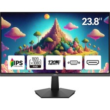 Mey İthalat Npc 23.8" MF2408-A Gaming Monitör 120Hz 5ms IPS Fhd Siyah
