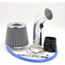 Koto 76MM Performans Hava Filtre Borusu Kiti Alüminyum Gri