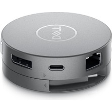 Mey İthalat Dell DA310, 7'si 1 Arada Usb-C Adaptör (4k (3840 x 2160) @ 30Hz, VGA Fhd (1920 x 1080) @ 60 Hz, HDMI 2.0 Ila 4K@60Hz, Displayport, RJ45, Usb-A 3.1, 3 Yıl Servis) Antrasit