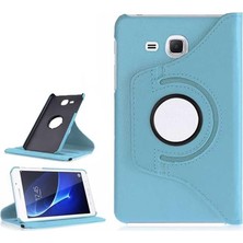 Mey İthalat Samsung Galaxy Tab 4 T280 T283 T285 ile Uyumlu Kılıf 360 Dönebilen Standlı Case Mavi
