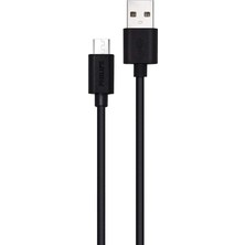 Mey İthalat Philips DLC3104U/00 - Kablo Usb-A - Micro-Usb - 120 cm - Siyah