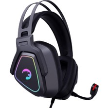 Mey İthalat Gamepower Kyruse USB Oyun Kulaklığı - 7.1 Sanal Surround Ses, 53MM Sürücülere Sahip Kablolu Rgb LED Kulaklıklar, Konforlu Tasarım, 360 Mekansal Ses, Gürültü Önleyici Mikrofon, Pc, Ps4, Ps5, Siyah