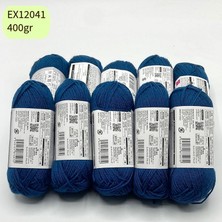 Oxford İplik Ihrac Fazlası 10'lu Paket 350/400GR Amigurumi Ipi Petrol Mavi EX112041