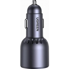 Mey İthalat Ugreen 75W 3 Portlu Araç Içi Şarj Cihazı Çakmaklık Adaptörü, 35024