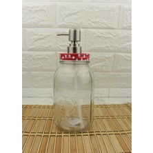Mey İthalat Büyük Boy Cam Sıvı Sabunluk 800ML