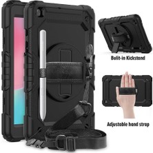 Mey İthalat Samsung Galaxy Tab A 8.0 T290 T295 T297 ile Uyumlu Kılıf Defender Askılı Pars Case Fuji Siyah