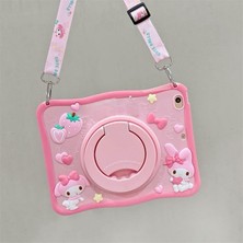 Mey İthalat Undeplus Honor Pad X7 8.7 JMS-W09 ile Uyumlu Kılıf Cute Dolls Standlı Eğlenceli 3D Karekterli Çocuk Melody