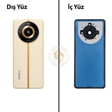 Arsking Oppo Kapak Realme 11 Pro Plus Bej Arka Kapak Arka Cam Batarya Kapağı Lazer Kesim Kapak Pil Kapağı Back Cover