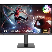 Mey İthalat Cube 27" 240Hz 2k 0.5ms Va Panel Freesync Pivot Dp HDMI Rgb PA-27V240F05-2K Gaming LCD Monitör Sıfır Ölü Piksel Garantili