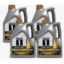 Mobil 1 Motorsport Formula Tam Sentetik Motor Yağı 10W-60 4 x 4 Litre