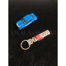 İdeal Aksesuar Audi Sline Quattro Metal Şık Anahtarlık Aksesuar Car Keychain