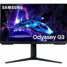 Mey İthalat Samsung Odyssey G3 LS24DG302EUXUF 24" Oyuncu Monitörü, 1ms, Va, 180Hz, Freesync Premium, Has+Pivot, Eye Saver Mode, Flicker Free, Game Mode