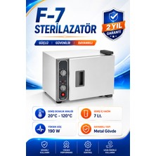 Tagesan F-7 Kuru Hava Sterilizatörü | 7 Litre Profesyonel Sterilizasyon Cihazı, Ayarlanabilir Isı Kontrollü