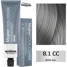 L'Oréal Professionnel Majirel Cool Cover - Yoğun Beyaz Kapatıcı Saç Boyası No: 8,1 Küllü Sarı 60ML
