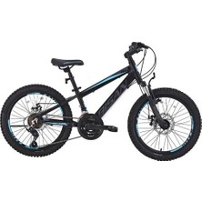 Bisan Cooper Erkek Dağ Bisikleti 35 cm Md 26 Jant 21 Vites Mat Siyah Mavi