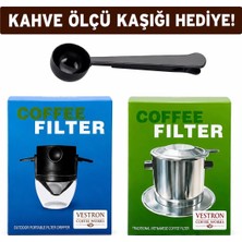 Vestron Outdoor 2li Kahve Demleme Seti|pour Over Katlanır ve Phin Filter Vietnam