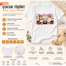 Tişört Kodu Kamp Ateşi Hayaletler Çocuk Tişörtü – Cadılar Bayramı Temalı Eğlenceli Baskılı Çocuk Tişörtü