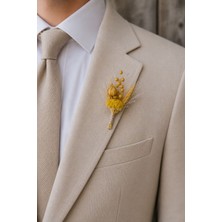 Jujü Atölye Damat Cep Çiçeği, Damat Yaka Iğnesi, Sağdıç Yaka Çiçeği