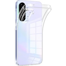 Case World Caseworld Samsung Galaxy A37 ile Uyumlu Kapak Kamera Korumalı Süper Silikon Şeffaf Kılıf