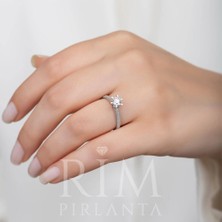 Rim Pırlanta 0.75 Karat Laboratuvar Pırlanta Tektaş Yüzük - Hrd Sertifikalı