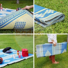 Mey İthalat Plastik Hasır Halı Kilim Piknik Cami Park Plaj Bahçe Balkon Teras Kamp Outdoor Karavan 140 x 230 cm