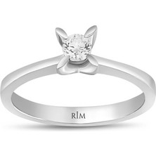 Rim Pırlanta 0.30 Karat Laboratuvar Pırlanta Tektaş Yüzük - Hrd Sertifikalı