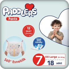 Mey İthalat Paddlers Külot Bebek Bezi 7 Numara Xx-Large 18 Adet (20-30 Kg) Eko Paket