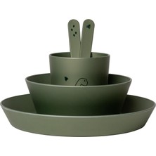 Mey İthalat Citron Bio-Based Çocuk Yemek Takımı - Dino 1196977