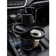 Otokap Universal Fonksiyonel Araç Içi Bardak Tutucu Telefon Tutucu Bardaklık Universal Oto Içecek Standı Bardaklık Organizer Tüm Araçlara Uyumlu