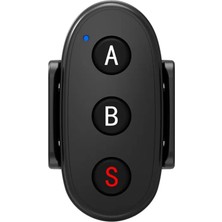 Coverzone Aksiyon Kamera Bluetooth Kumandası, Djı Action 4/5 Pro/6, Gopro Hero 9/10/11/12/13 ve INSTA360 X3/x4/x5 ile Uyumlu, Type-C Şarjlı Uzaktan Kontrol, 55MAH, D09