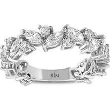 Rim Pırlanta 1.50 Karat Laboratuvar Pırlanta Markiz Yüzük - Hrd Sertifikalı