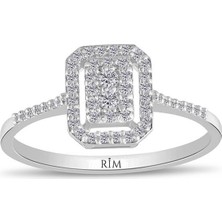 Rim Pırlanta 0.25 Karat Laboratuvar Pırlanta Tasarım Yüzük - Hrd Sertifikalı