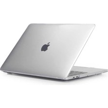 Mey İthalat Apple Macbook Pro 13.3inç 2022 M2 A2338 ile Uyumlu Kılıf Kristal Ön Arka Şeffaf Kapak Renksiz