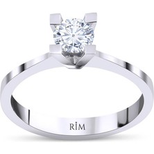 Rim Pırlanta 0.55 Karat Laboratuvar Pırlanta Tektaş Yüzük - Hrd Sertifikalı