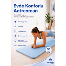 Ckspor 10 mm Konfor Doku Kaymaz Nbr Mat Taşıma Askılı Pilates Egzerisiz Minderi